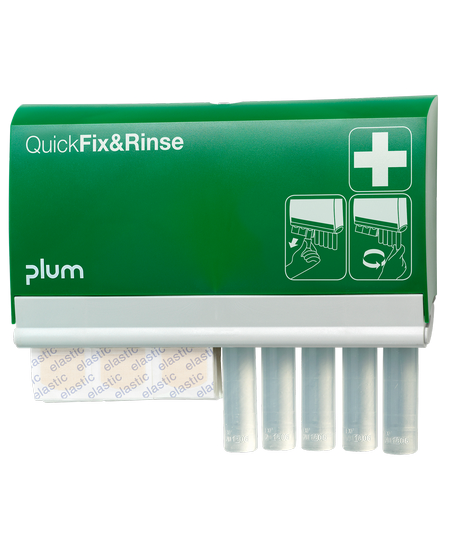 QuickFix&Rinse® plaster and eyewash ampoules dispenser